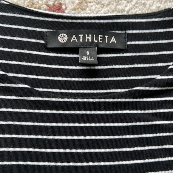 Athleta Santorini High Neck Modal Stripe Dress Small - Picture 6 of 7